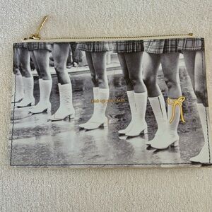 Kate Spade Kick Up Your Heels Pouch Retro Photo Print Zip Bag